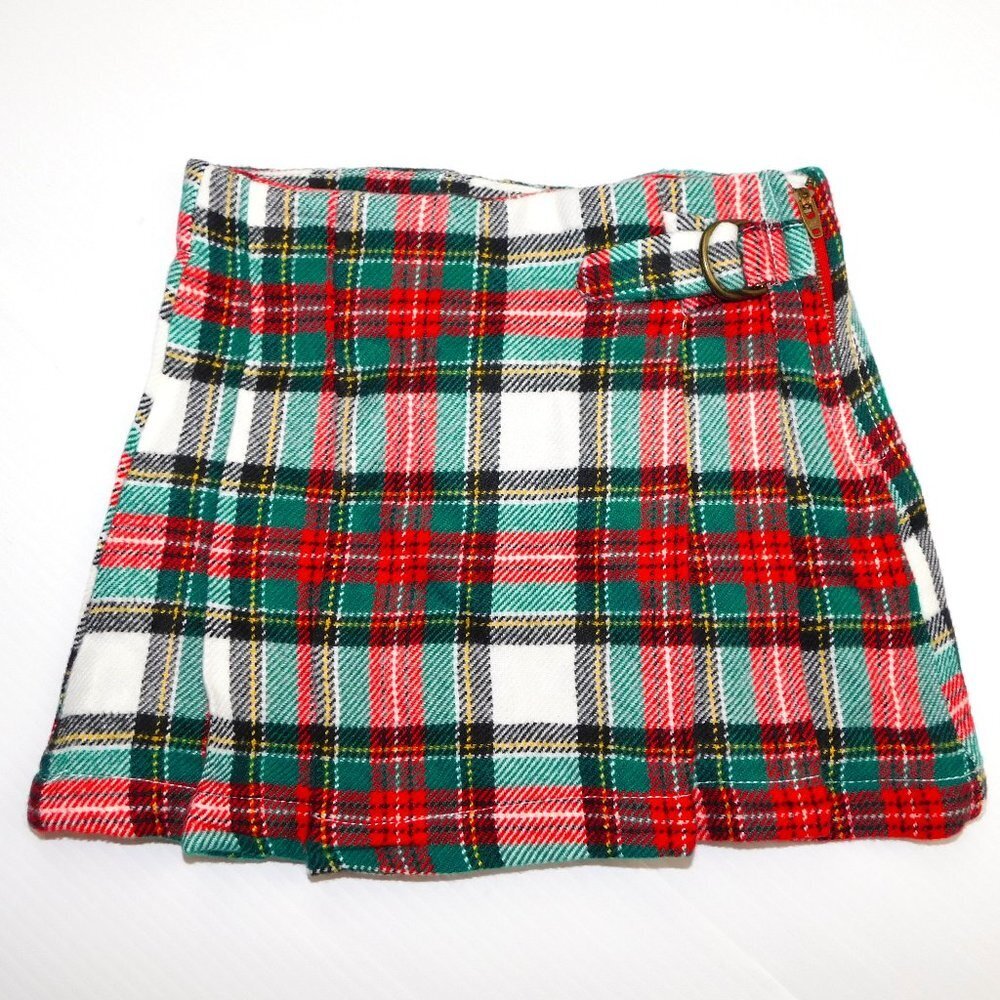 Carter's Red White Green KILT skirt Toddler Girls 3T New w Tag
